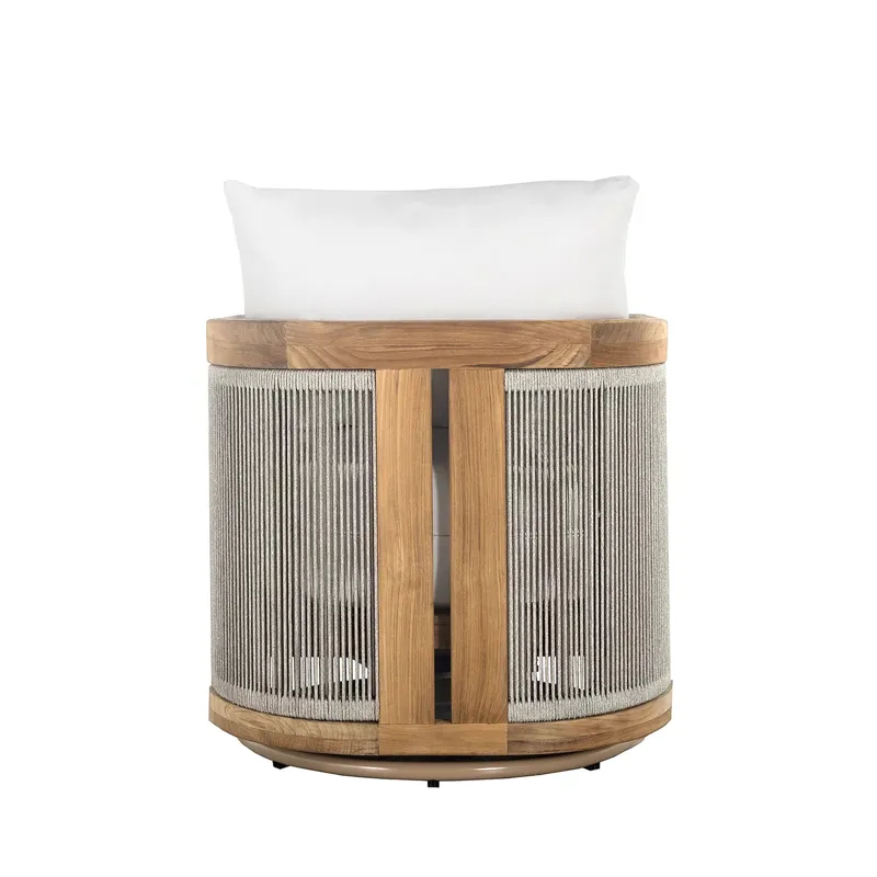 Avalon Teak Outdoor Swivel Lounge