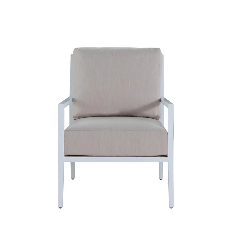 Bermuda Aluminum and Cane Lounge