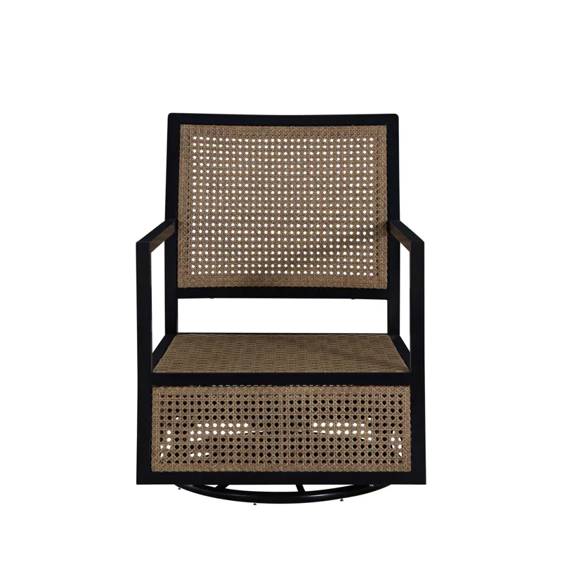 Bermuda Aluminum and Cane Glider Lounge