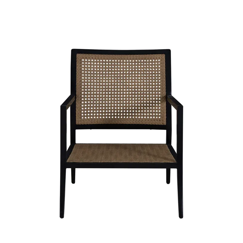 Bermuda Aluminum and Cane Lounge