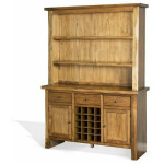 Carey Live Edge Buffet & Hutch