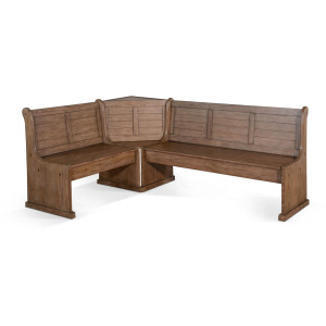 DOE VALLEY Short Bench & Corner Seat, Wood Seat