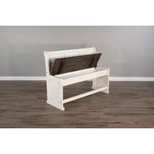 CARRIAGE HOUSE Counter Bench/Long & Corner Back, Wood Seat