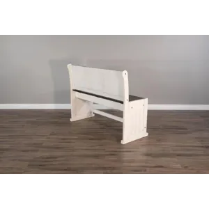 CARRIAGE HOUSE Counter Bench/Long & Corner Back, Wood Seat