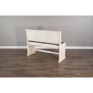 CARRIAGE HOUSE Counter Bench/Long & Corner Back, Wood Seat