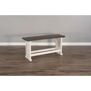 CARRIAGE HOUSE Counter Side Bench, Wood Seat