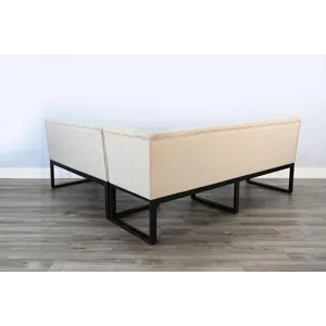 Felicia Right Arm Long Bench, Cushion Seat