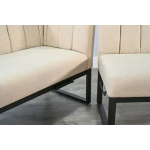 Felicia Right Arm Long Bench, Cushion Seat