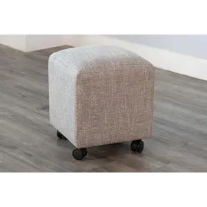 Gibson Stool w/ Casters, Cushion Seat