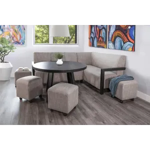 Gibson Stool w/ Casters, Cushion Seat