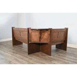 BOISE Long Bench & Corner Back, Wood Seat