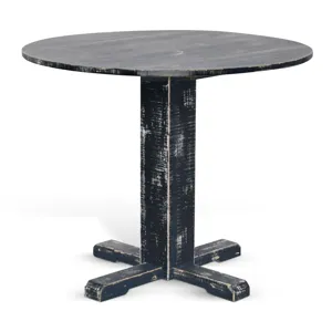 MARINA Black Sand Drop Leaf Table
