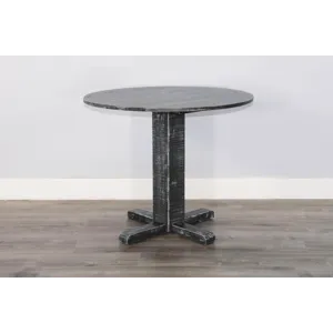 MARINA Black Sand Drop Leaf Table