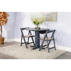 MARINA Ocean Blue Drop Leaf Table
