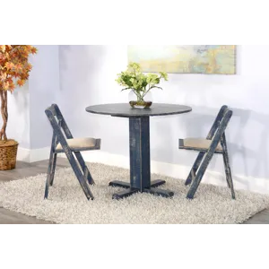 MARINA Ocean Blue Drop Leaf Table