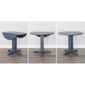 MARINA Ocean Blue Drop Leaf Table