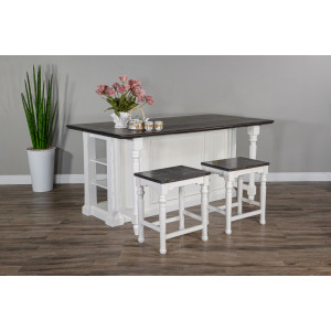 Carriage House Kitchen Island w/ Drop Leaf