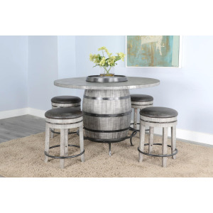 ALPINE GREY Table Base & Lazy Susan Swivel