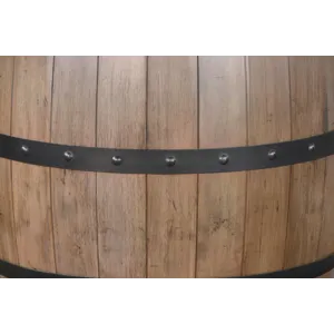 DOE VALLEY Round Pub Table w/ Wine Barrel Base