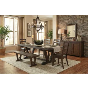 HOMESTEAD Bench w/ Turnbuckles, Wood Seat