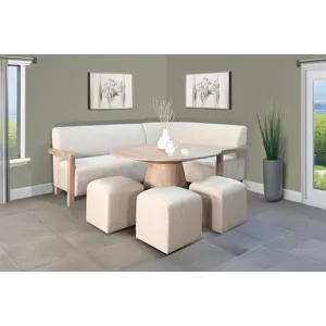 Gibson Breakfast Nook Bench Set, Cushion Seat