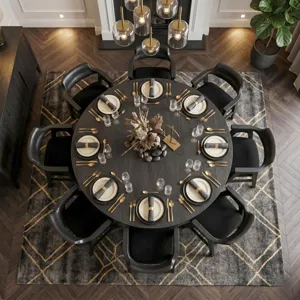 Mia Large Round Dining Table