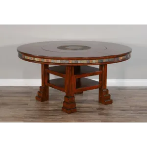 Santa Fe 60"R Table w/ Lazy Susan