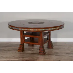 Santa Fe 60"R Table w/ Lazy Susan