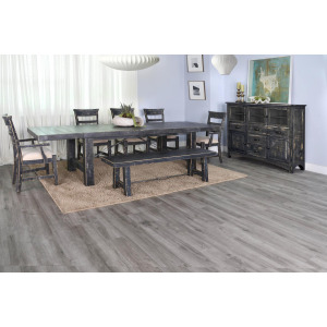 MARINA Black Sand Extension Table