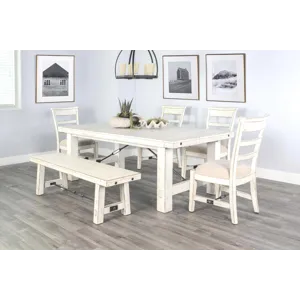 MARINA White Sand Extension Table