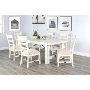 MARINA White Sand Extension Table