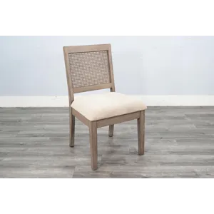 Cane Back & Cushion Seat Chair