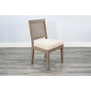 Cane Back & Cushion Seat Chair