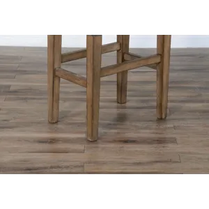 DOE VALLEY 30"H Backless Stool, Cushion Seat