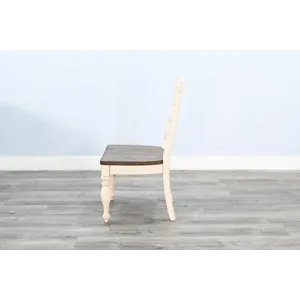 Pasadena Ladderback Chair, Wood Seat