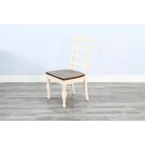Pasadena Ladderback Chair, Wood Seat
