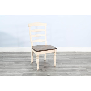 Pasadena Ladderback Chair, Wood Seat