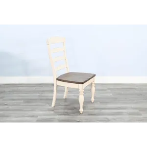 Pasadena Ladderback Chair, Wood Seat