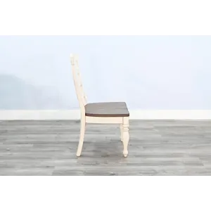 Pasadena Ladderback Chair, Wood Seat