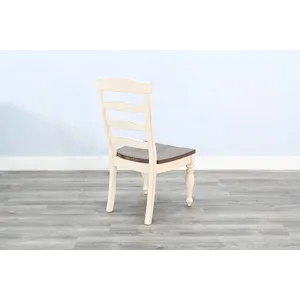 Pasadena Ladderback Chair, Wood Seat