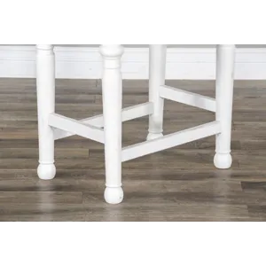 24"H Carriage House Stool, Wood Seat