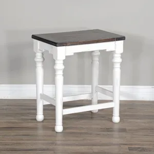 24"H Carriage House Stool, Wood Seat