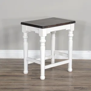 24"H Carriage House Stool, Wood Seat