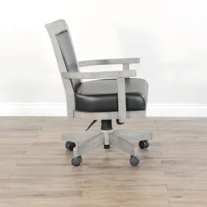 Alpine Grey Game Chair w/ Casters, Cushion Seat & Back