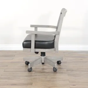 Alpine Grey Game Chair w/ Casters, Cushion Seat & Back
