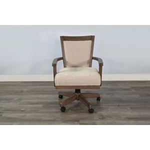 Doe Valley Game Chair w/ Casters, Cushion Seat & Back