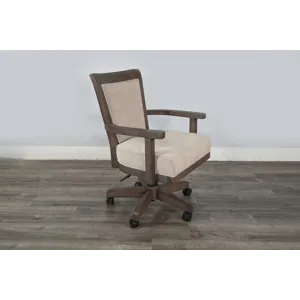 Doe Valley Game Chair w/ Casters, Cushion Seat & Back