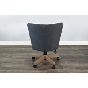 Gibson Game Chair w/Arms & Casters, Cushion Seat & Back