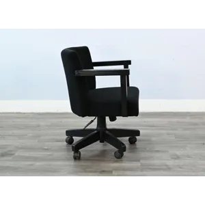 Gibson Game Chair w/Arms & Casters, Cushion Seat & Back