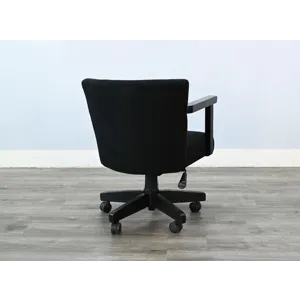 Gibson Game Chair w/Arms & Casters, Cushion Seat & Back
